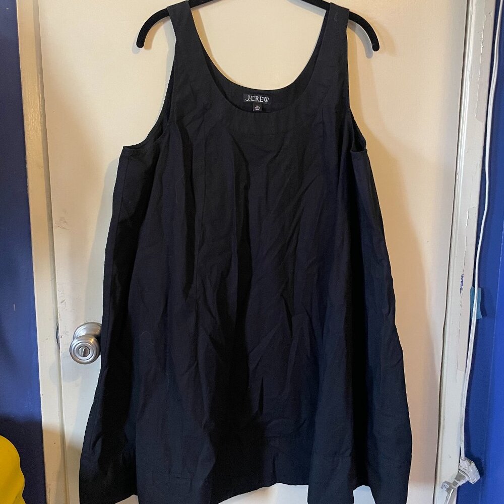 J. Crew Black Tank A Line Dress